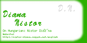 diana nistor business card